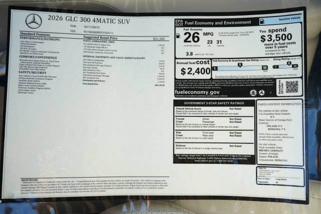 New 2026 Mercedes-Benz GLC 300 4MATIC image 35