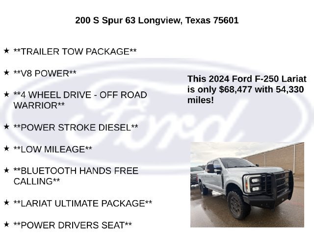 Used 2024 Ford F250 Lariat w/ Lariat Ultimate Package AWD/4WD image 25