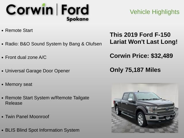 Used 2019 Ford F150 Lariat w/ Equipment Group 502A Luxury AWD/4WD image 24