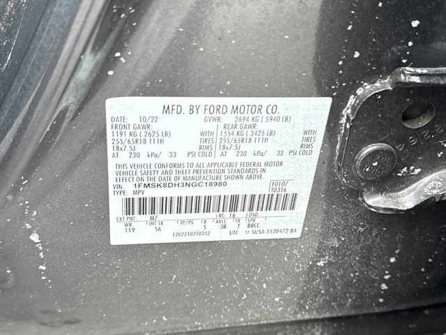 Used 2022 Ford Explorer XLT w/ Equipment Group 202A image 28