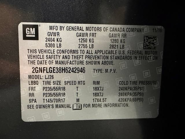 Used 2017 Chevrolet Equinox Premier w/ Enhanced Convenience Package AWD/4WD image 31
