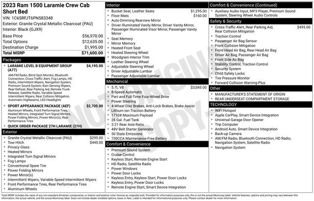 Used 2023 RAM 1500 Laramie image 6