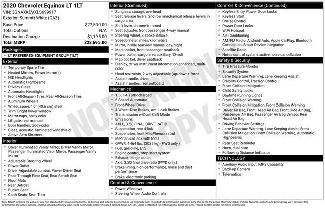 Used 2020 Chevrolet Equinox LT image 5