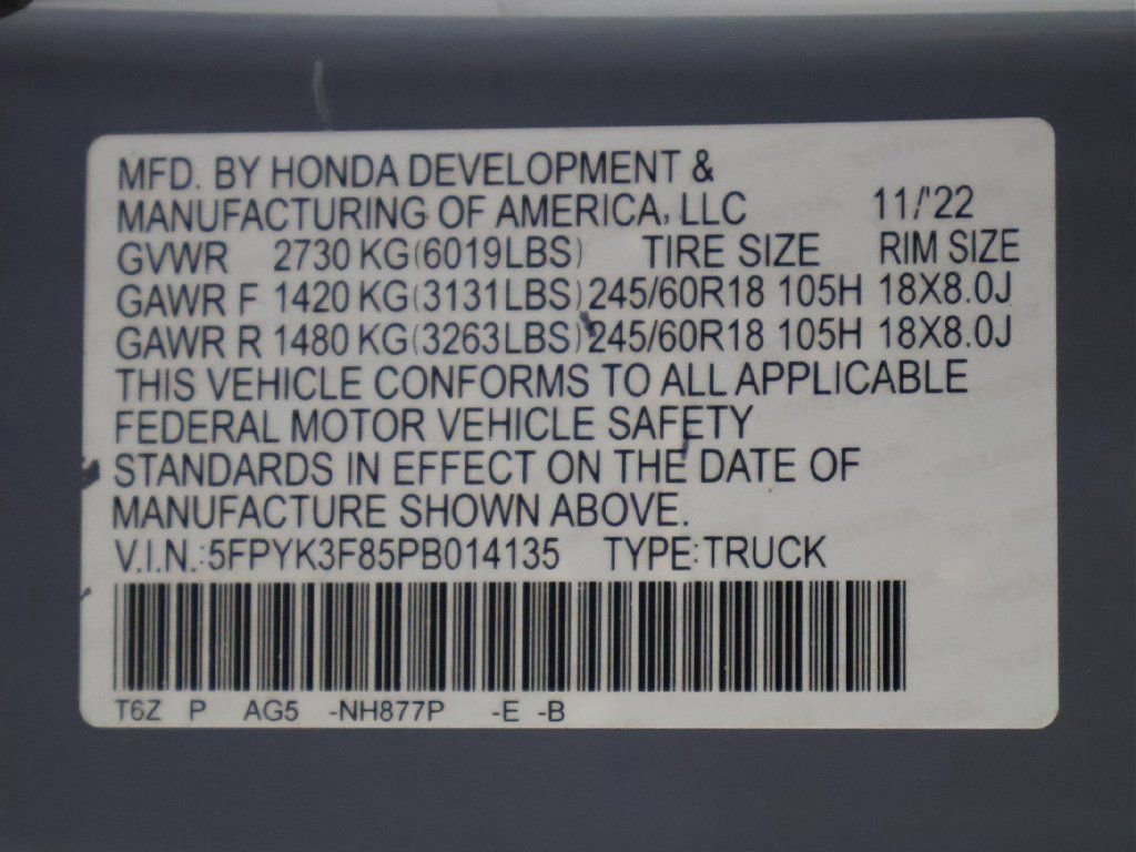 Used 2023 Honda Ridgeline Black Edition image 61