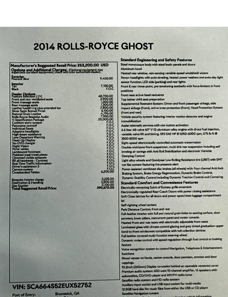 Used 2014 Rolls-Royce Ghost image 47