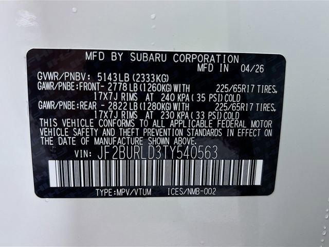 New 2026 Subaru Outback Wilderness AWD/4WD image 33