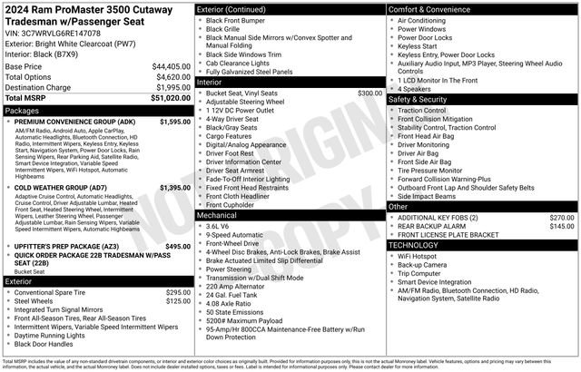 Used 2024 RAM ProMaster 3500 w/ Premium Convenience Group image 13
