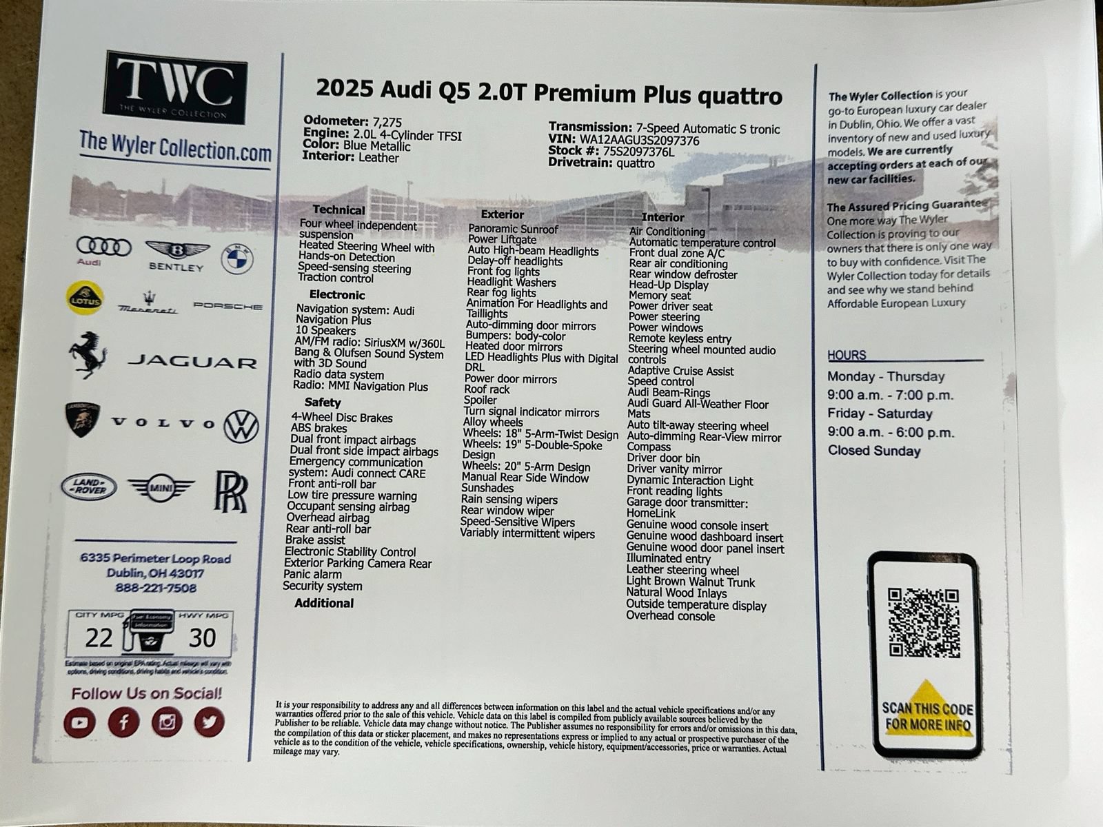 Used 2025 Audi Q5 Premium Plus w/ Premium Plus AWD/4WD image 47