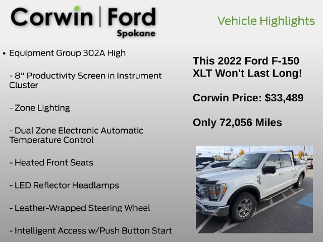 Used 2022 Ford F150 XLT w/ Equipment Group 302A High AWD/4WD image 10