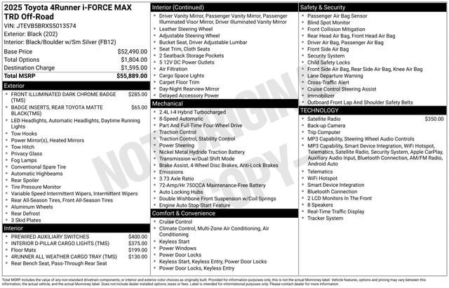 Certified 2025 Toyota 4Runner TRD Off-Road AWD/4WD image 34