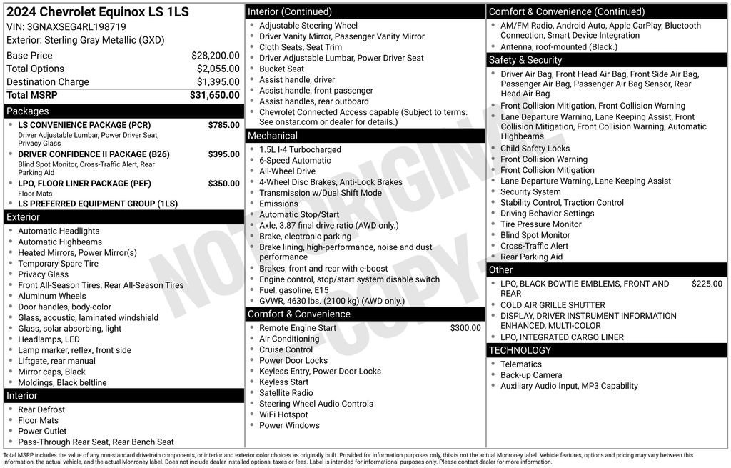 Certified 2024 Chevrolet Equinox LS w/ LS Convenience Package image 10