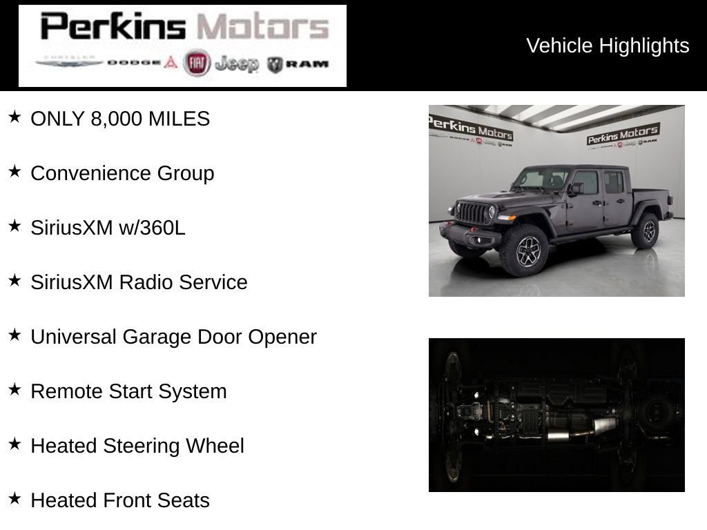 Used 2025 Jeep Gladiator Rubicon w/ Convenience Group AWD/4WD image 7
