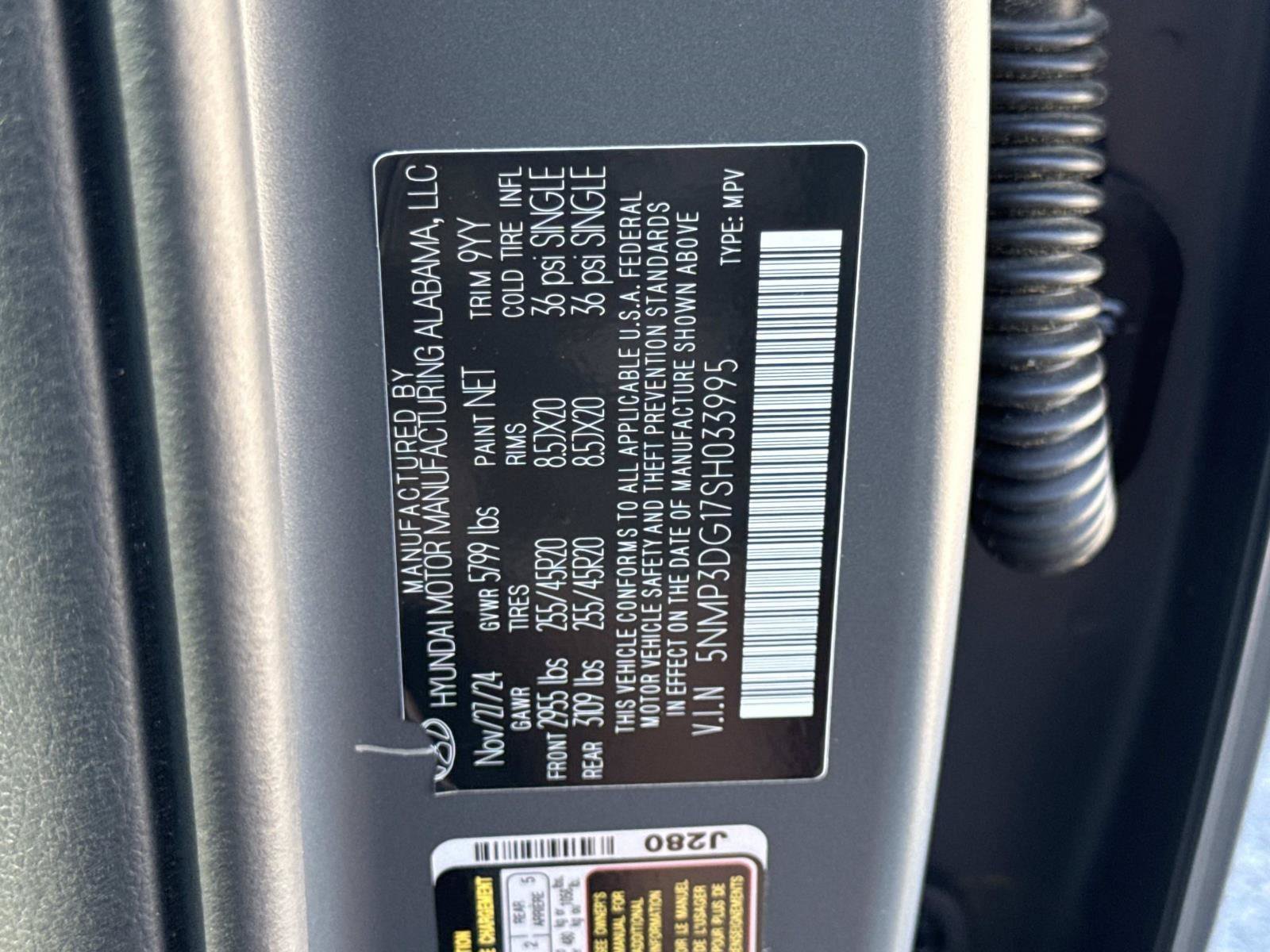 Certified 2025 Hyundai Santa Fe Limited AWD/4WD image 31