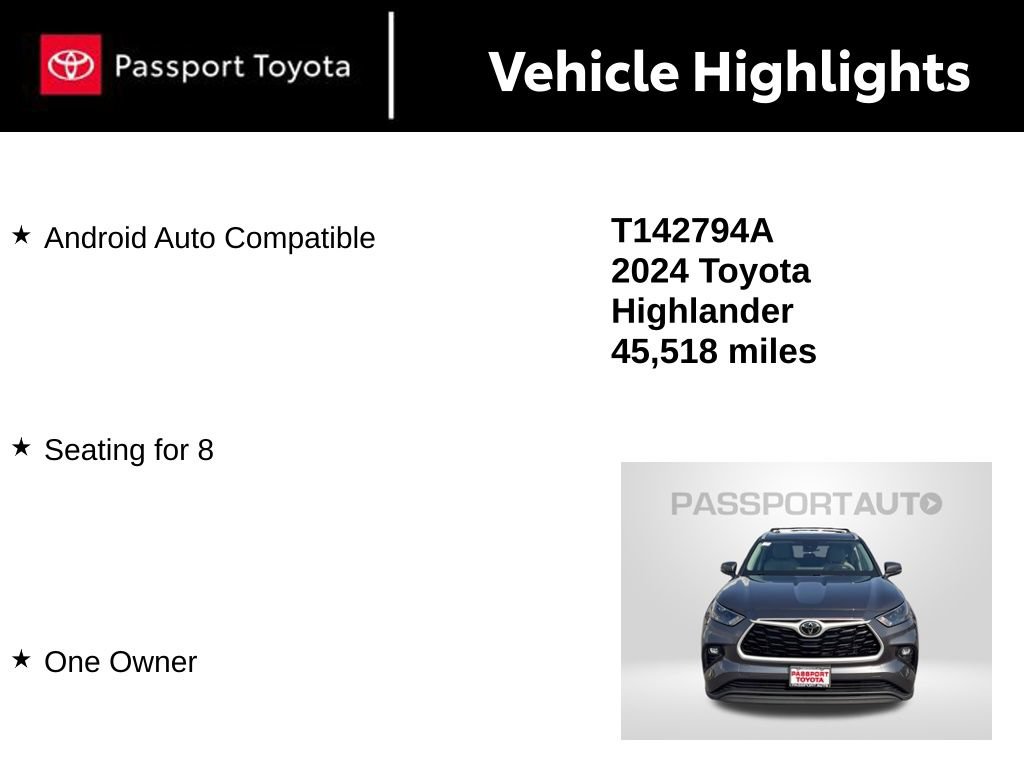 Certified 2024 Toyota Highlander XLE FWD image 16