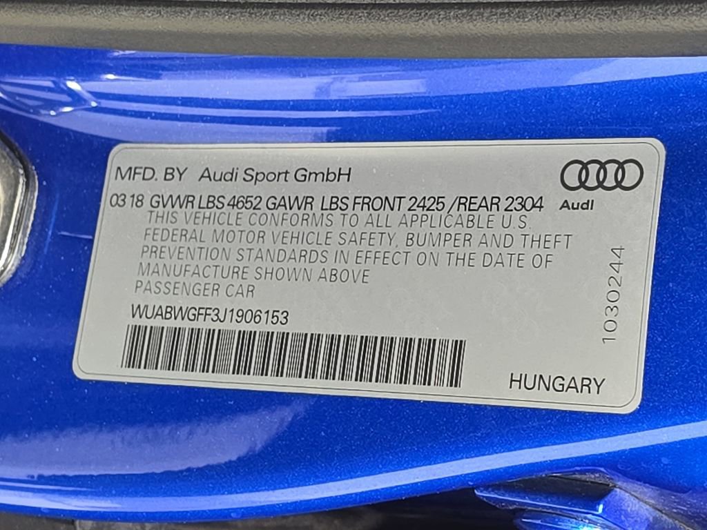 Used 2018 Audi RS 3 AWD/4WD image 37