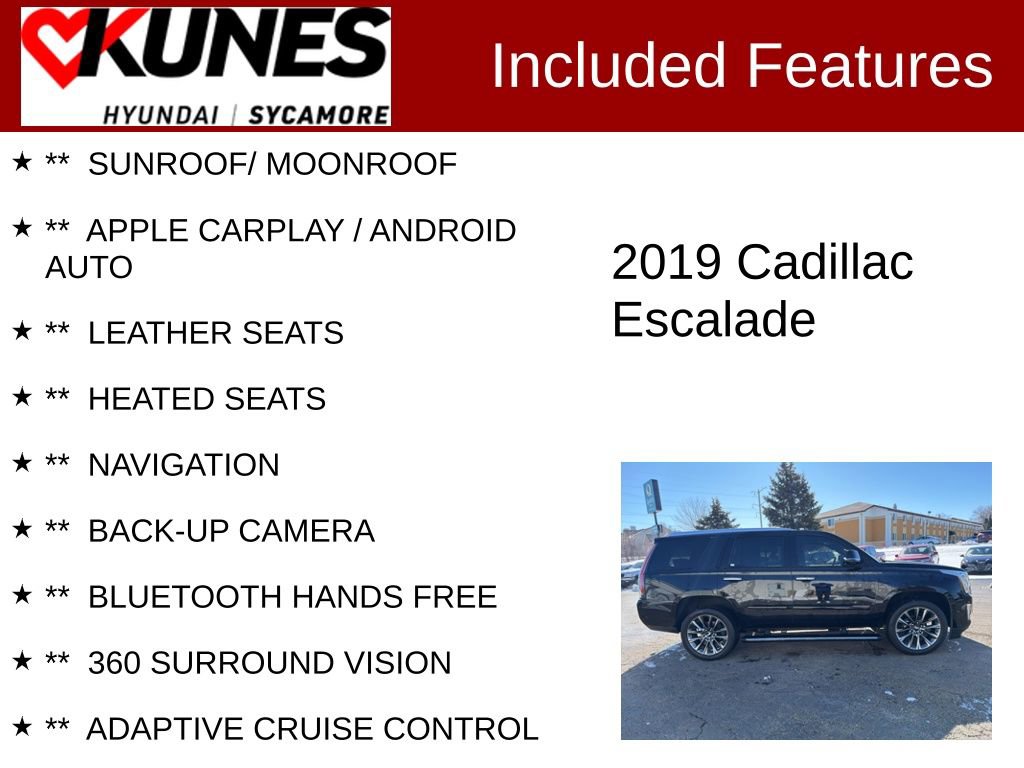 Used 2019 Cadillac Escalade Platinum w/ Escalade Sport Edition AWD/4WD image 2