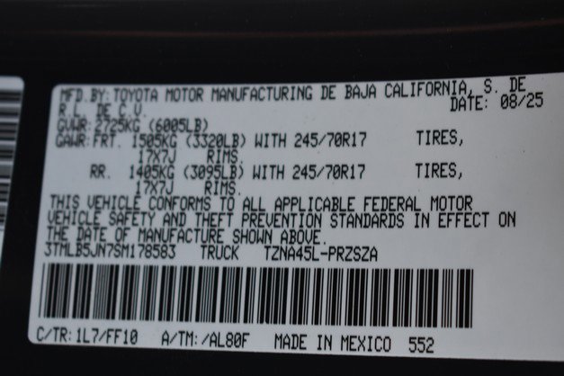 New 2025 Toyota Tacoma SR5 image 15