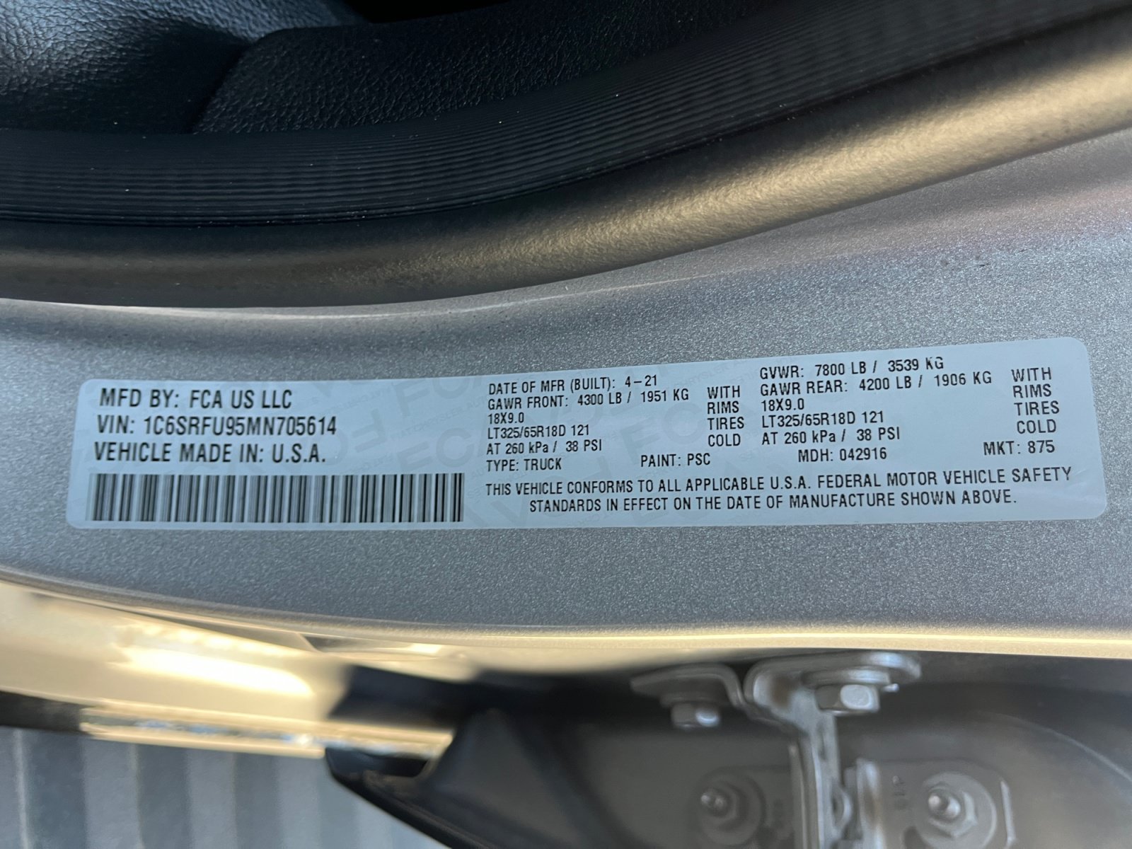 Used 2021 RAM 1500 TRX w/ TRX Level 1 Equipment Group AWD/4WD image 32