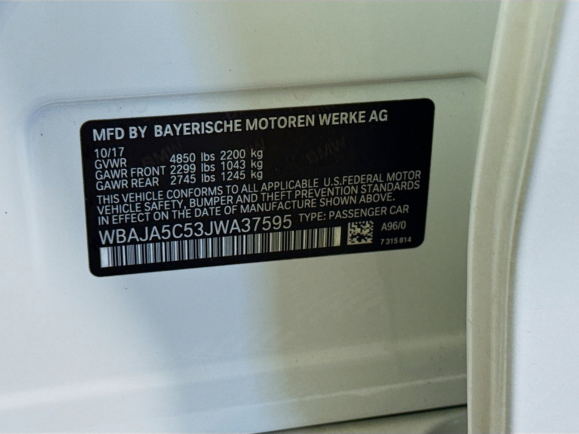 Used 2018 BMW 530i RWD image 40