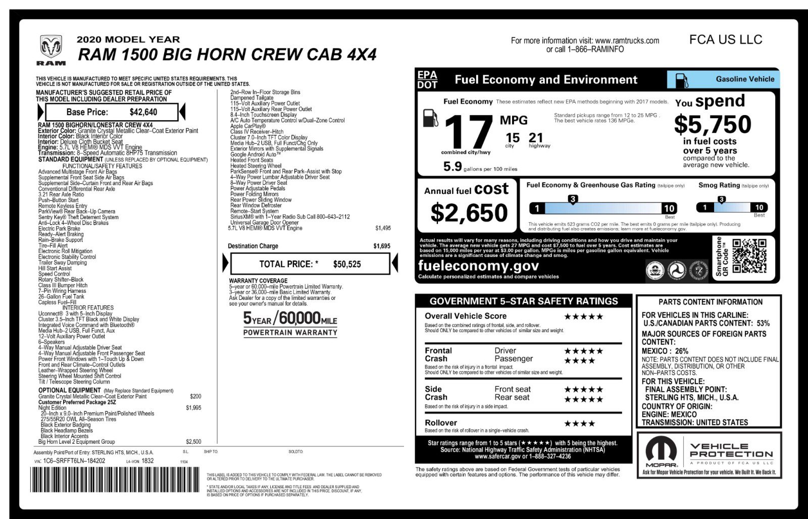 Used 2020 RAM 1500 Big Horn AWD/4WD image 52