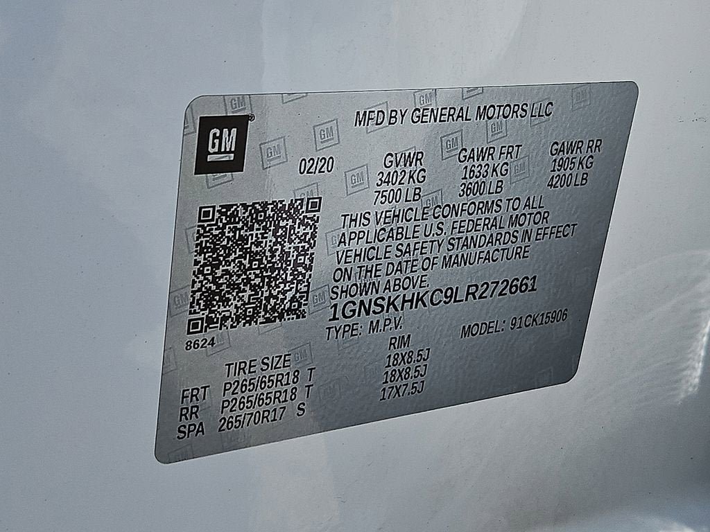 Certified 2020 Chevrolet Suburban LT AWD/4WD image 31