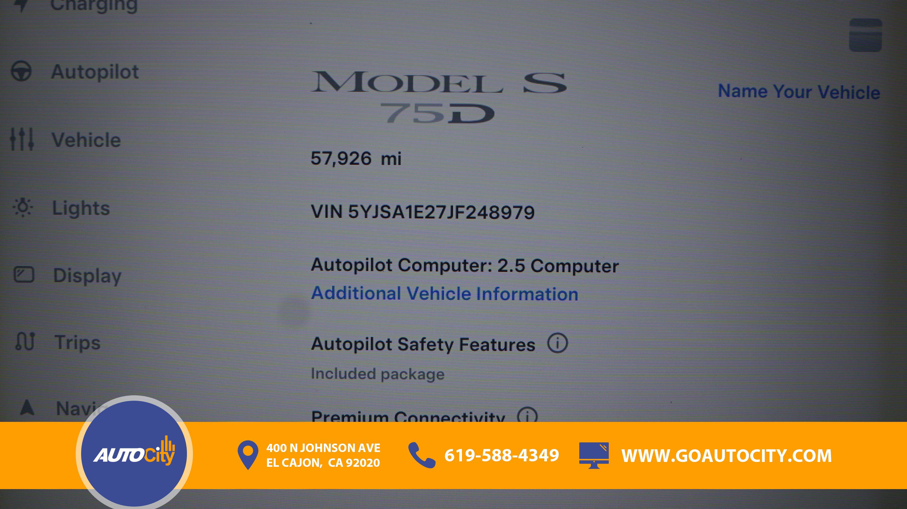 Used 2018 Tesla Model S 75D image 3