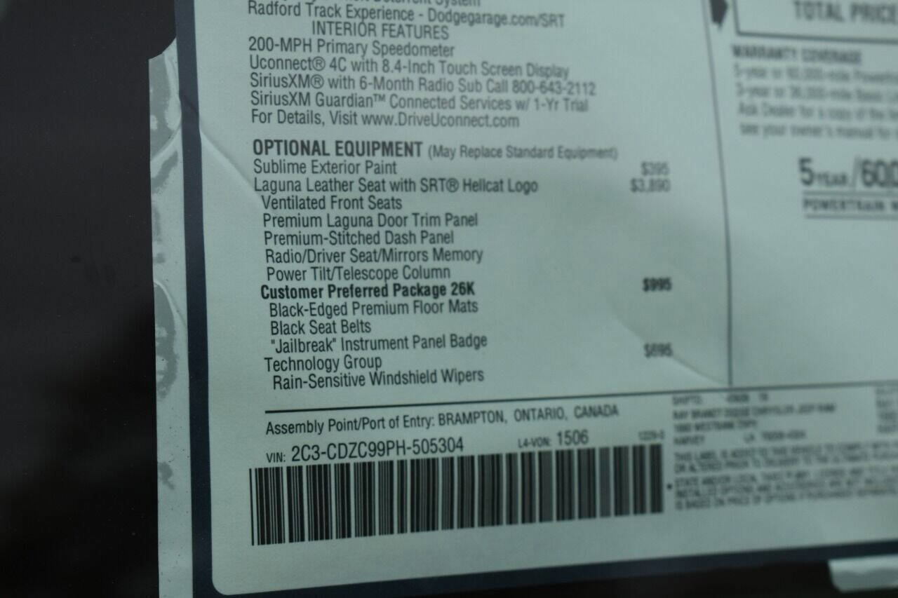 Used 2023 Dodge Challenger SRT Hellcat image 25