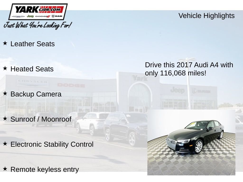 Used 2017 Audi A4 2.0T Premium w/ Audi MMI Navigation Plus AWD/4WD image 8