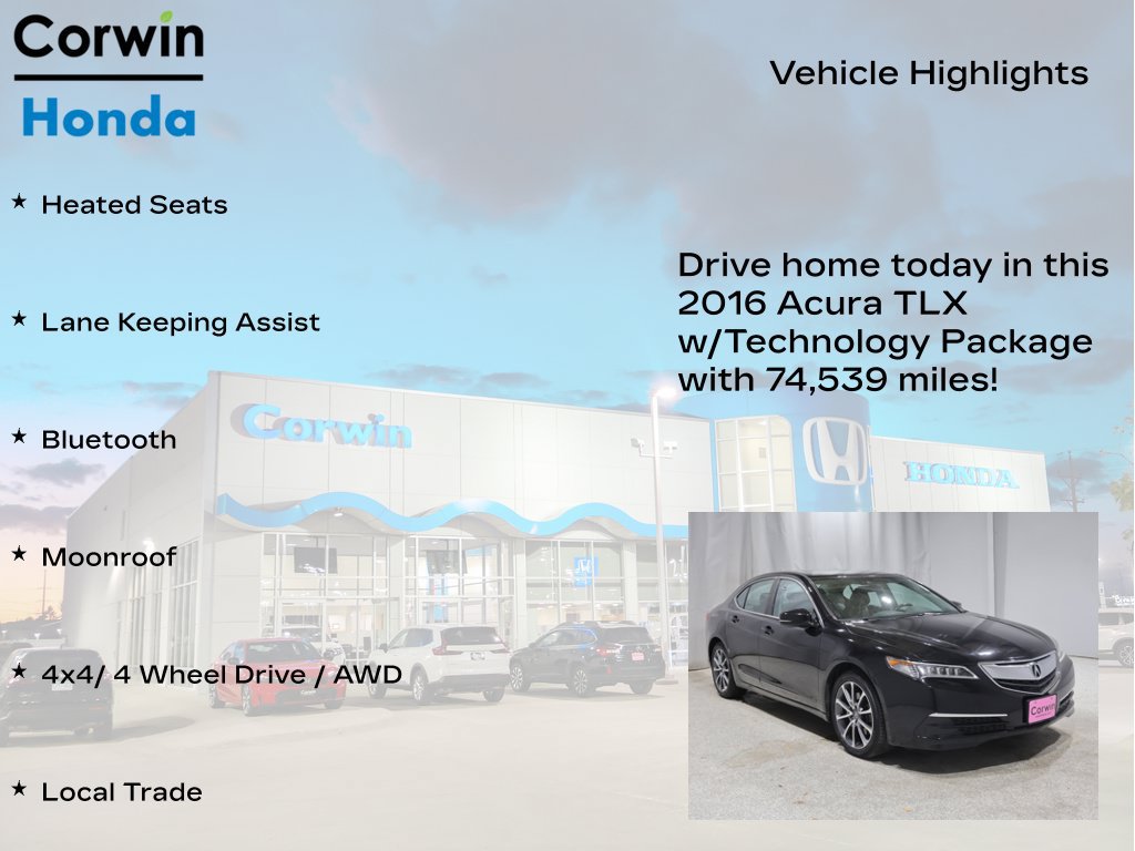 Used 2016 Acura TLX w/ Technology Package AWD/4WD image 6