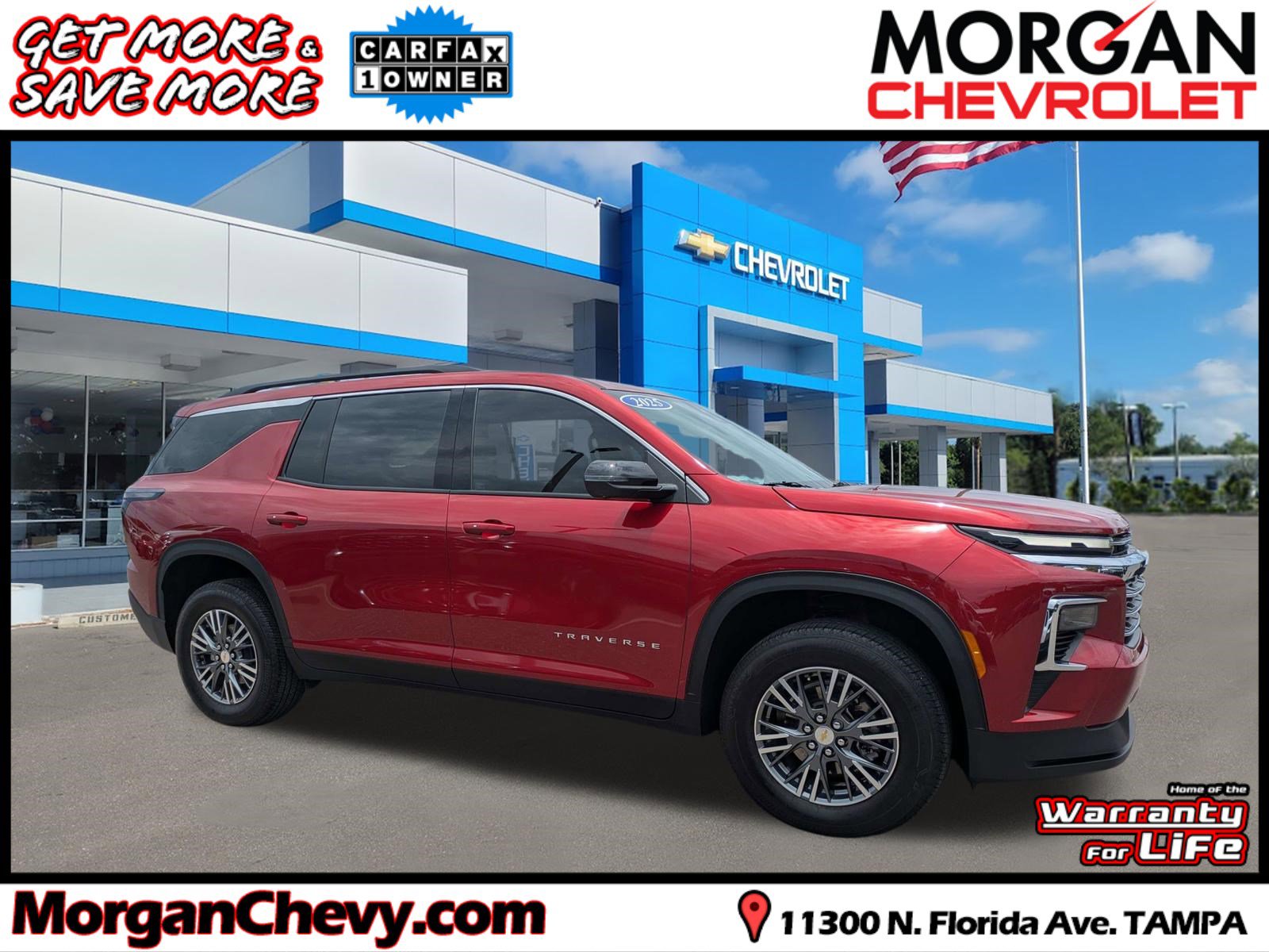 Used 2025 Chevrolet Traverse LT w/ Driver Confidence Package FWD image 1