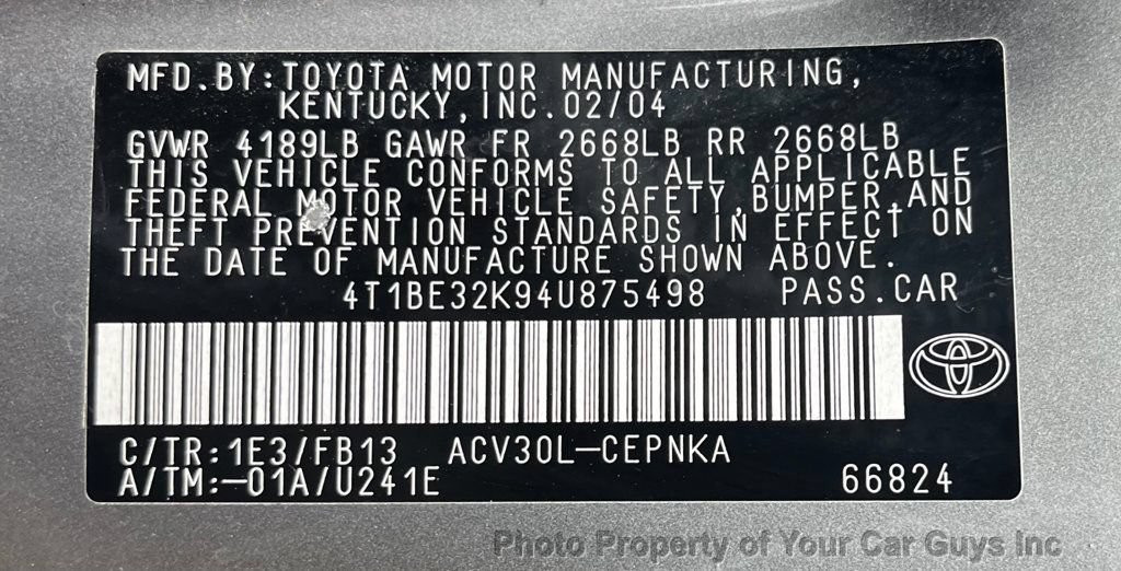 Used 2004 Toyota Camry FWD image 20