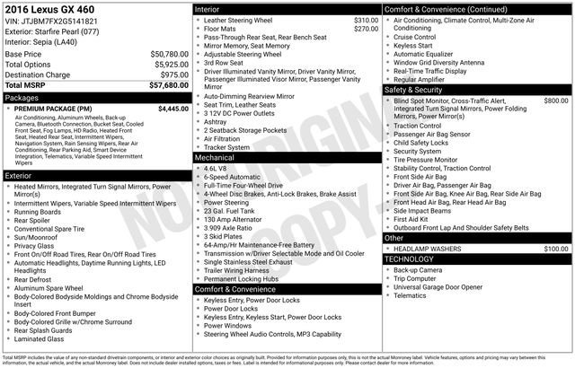 Used 2016 Lexus GX 460 w/ Premium Package image 5