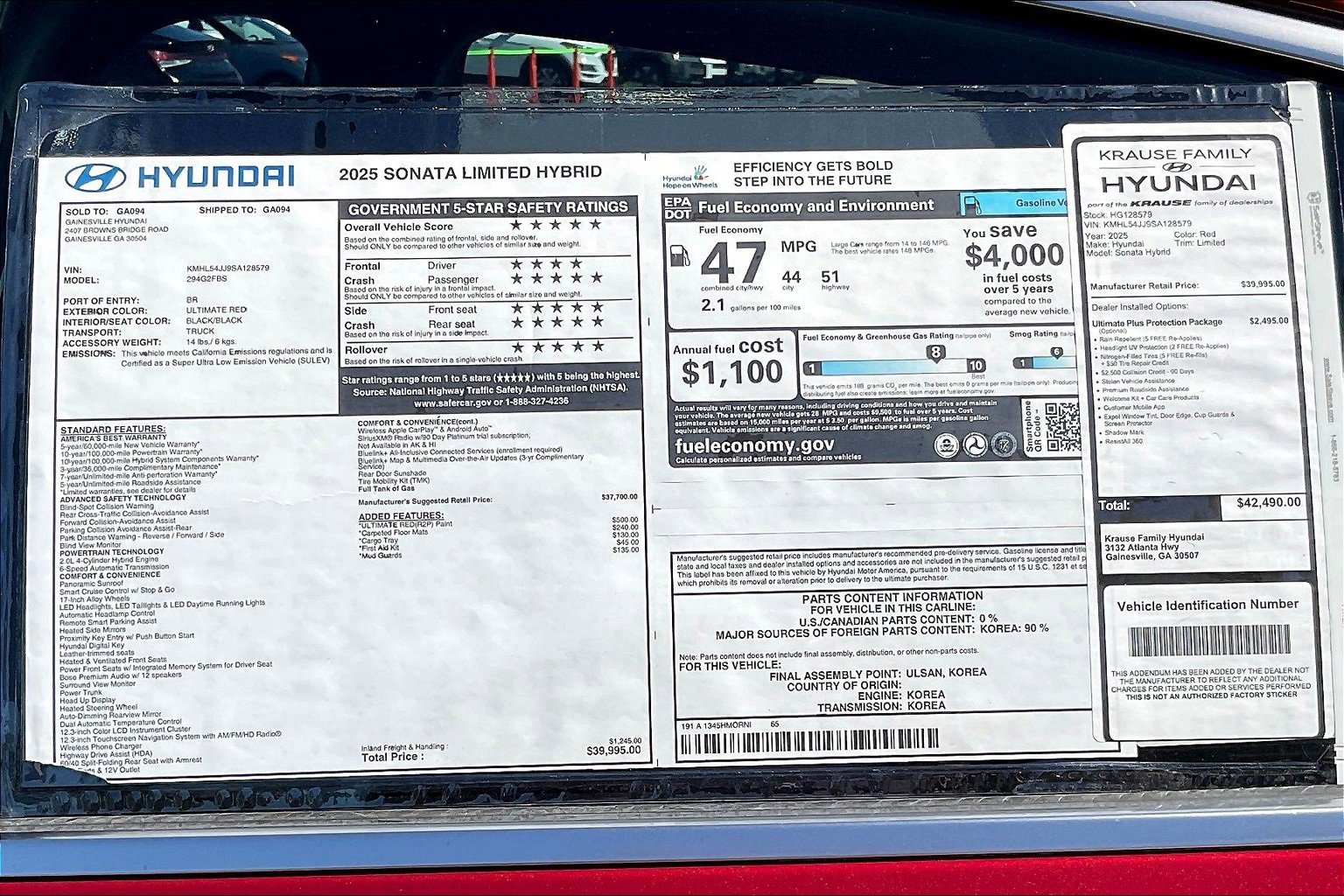 New 2025 Hyundai Sonata Limited image 14