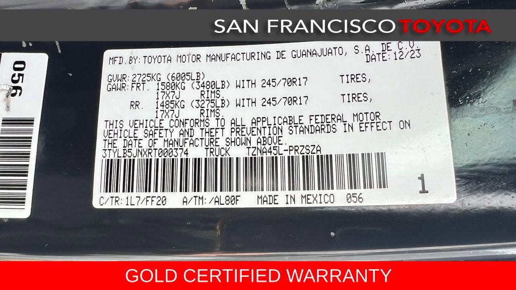 Certified 2024 Toyota Tacoma SR5 image 37