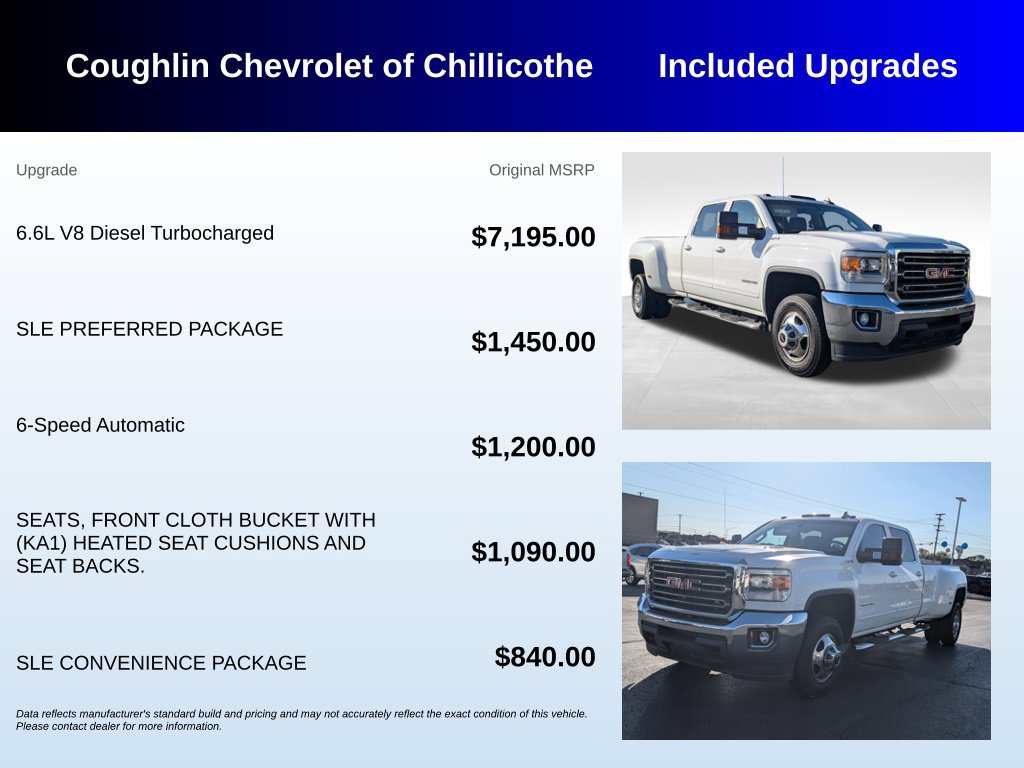 Used 2015 GMC Sierra 3500 SLE w/ SLE Preferred Package AWD/4WD image 3