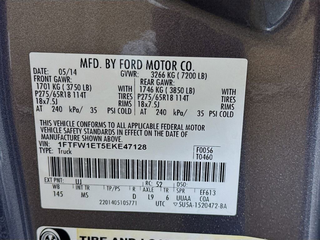 Used 2014 Ford F150 XLT w/ Equipment Group 302A Luxury image 37