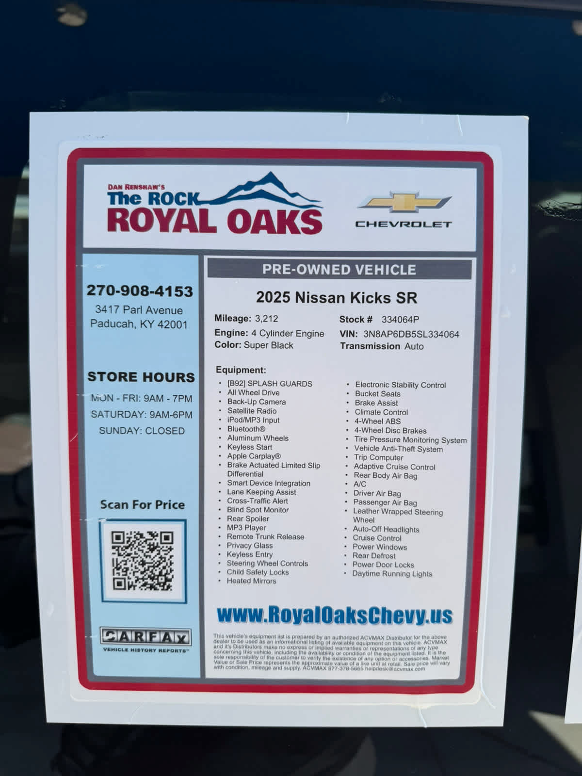 Used 2025 Nissan Kicks SR AWD/4WD image 20