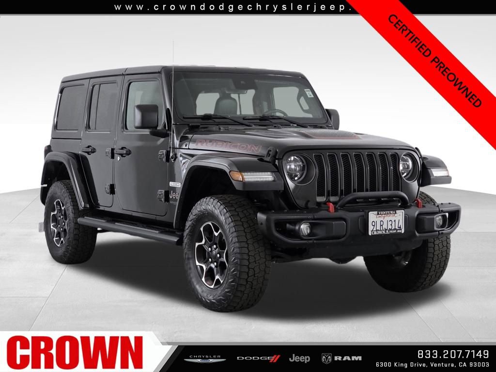 Certified 2020 Jeep Wrangler Unlimited Rubicon w/ Quick Order Package 28Y Recon image 1