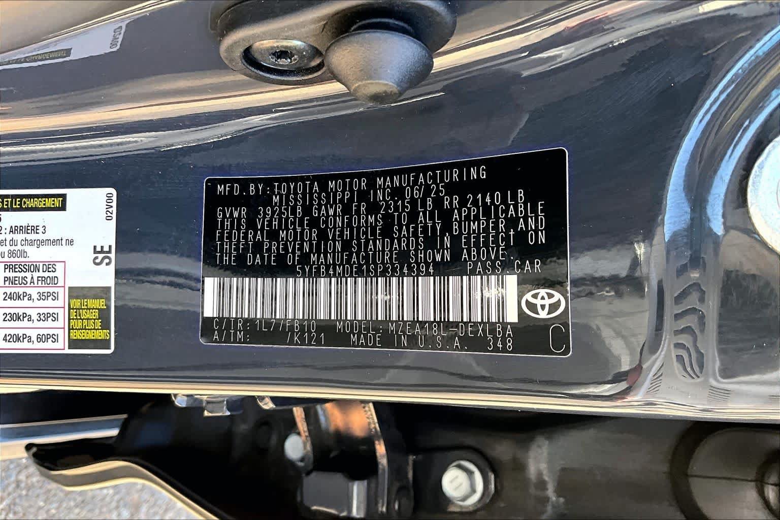 Certified 2025 Toyota Corolla LE FWD image 36