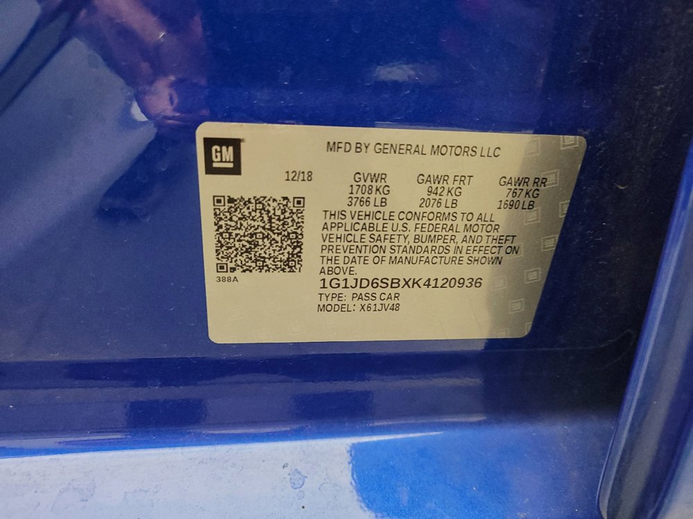 Used 2019 Chevrolet Sonic LT w/ Convenience Package FWD image 33