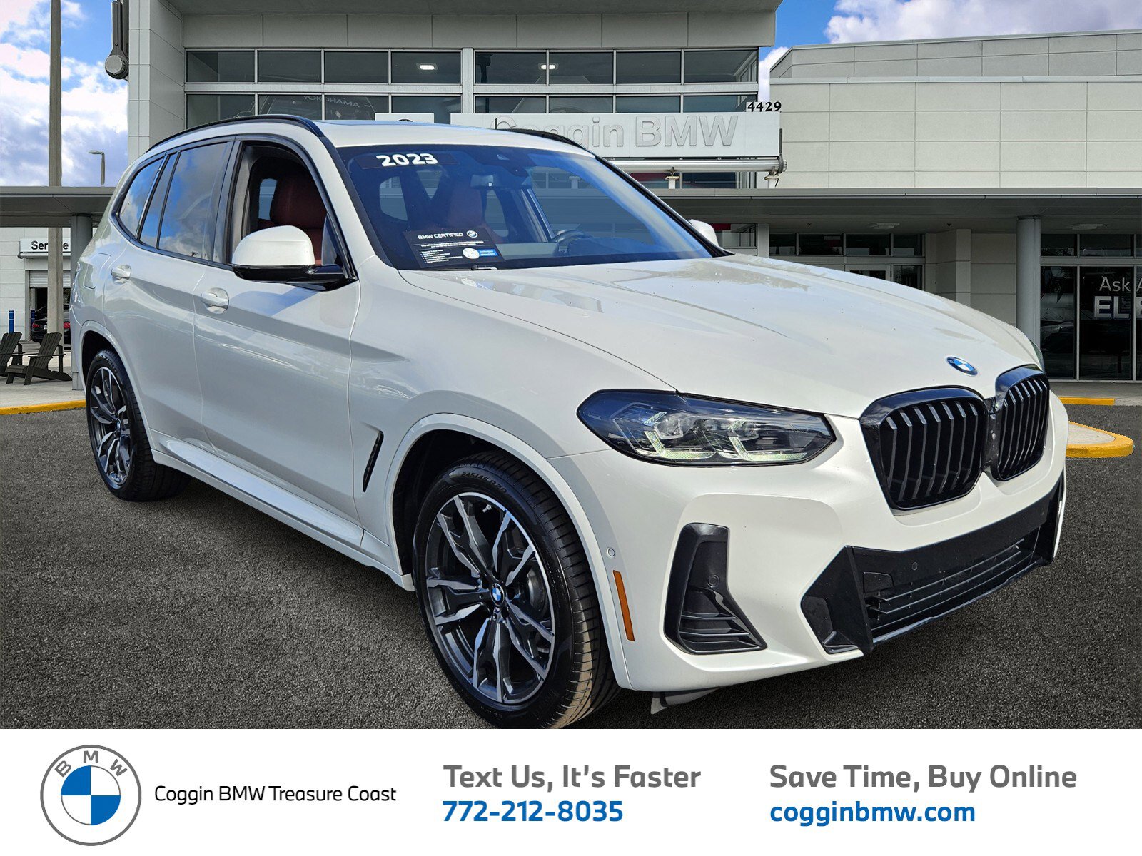 Certified 2023 BMW X3 sDrive30i w/ M Sport Package