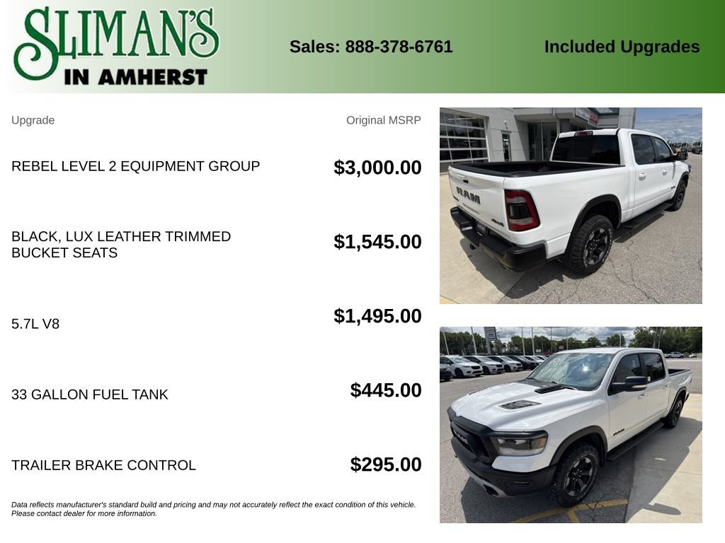 Used 2020 RAM 1500 Rebel w/ Rebel Level 2 Equipment Group AWD/4WD image 11