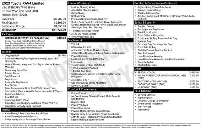 Used 2023 Toyota RAV4 Limited w/ Limited Grade Weather Package image 12