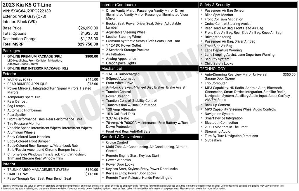 Used 2023 Kia K5 GT-Line w/ GT-Line Premium Package FWD image 37