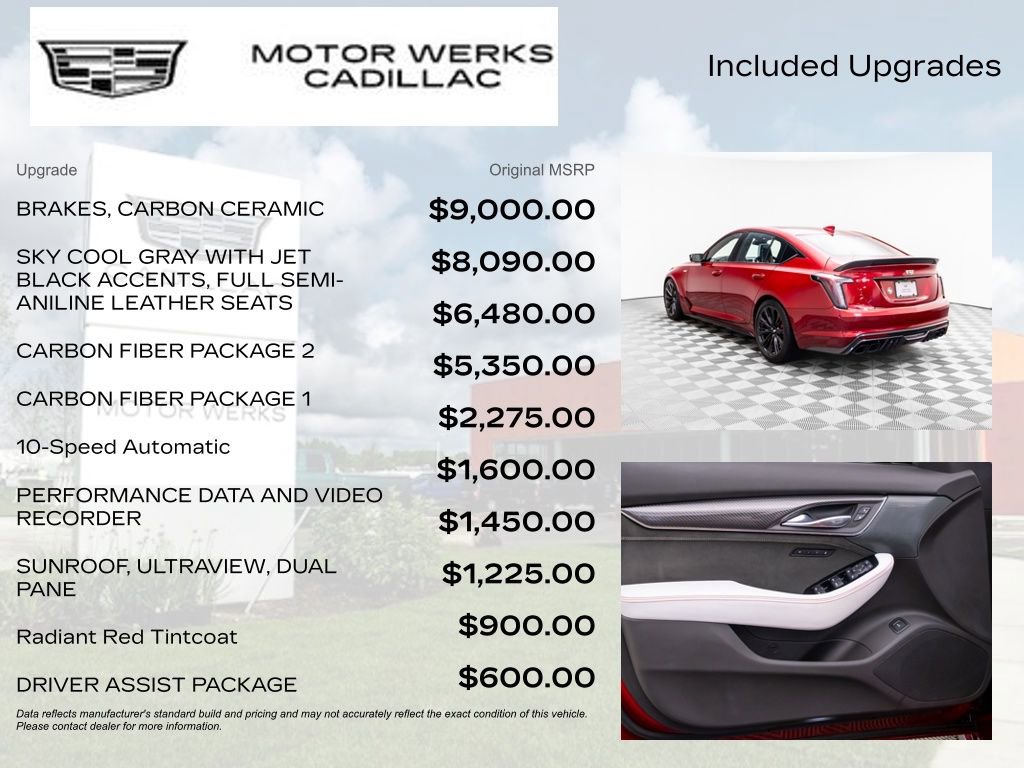 Used 2023 Cadillac CT5 V Blackwing w/ Carbon Fiber Package 2 RWD image 9