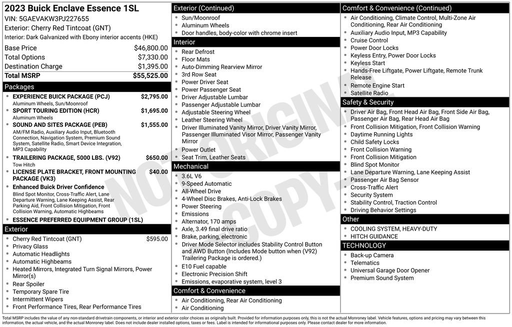 Used 2023 Buick Enclave Essence w/ Experience Buick Package image 21