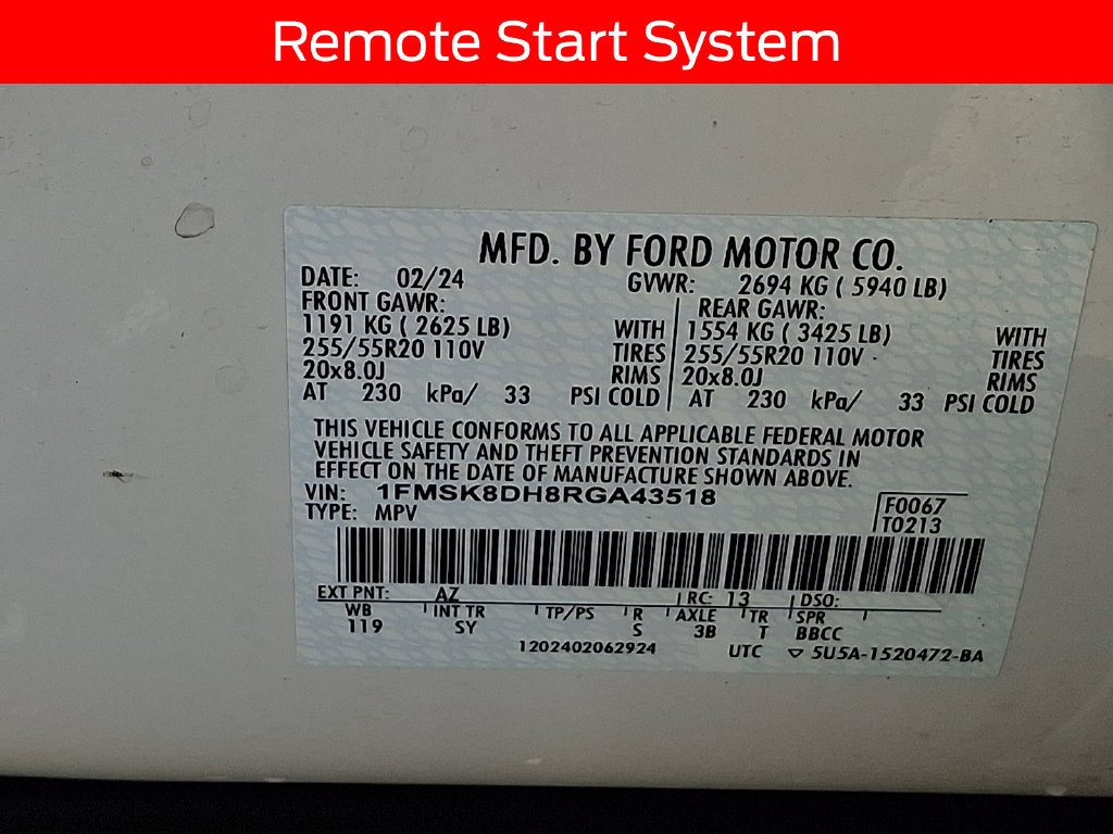 Certified 2024 Ford Explorer XLT w/ Equipment Group 202A AWD/4WD image 27