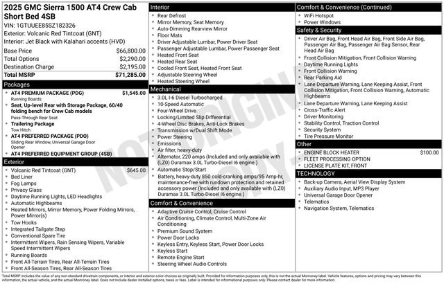 Used 2025 GMC Sierra 1500 AT4 w/ AT4 Premium Package image 43