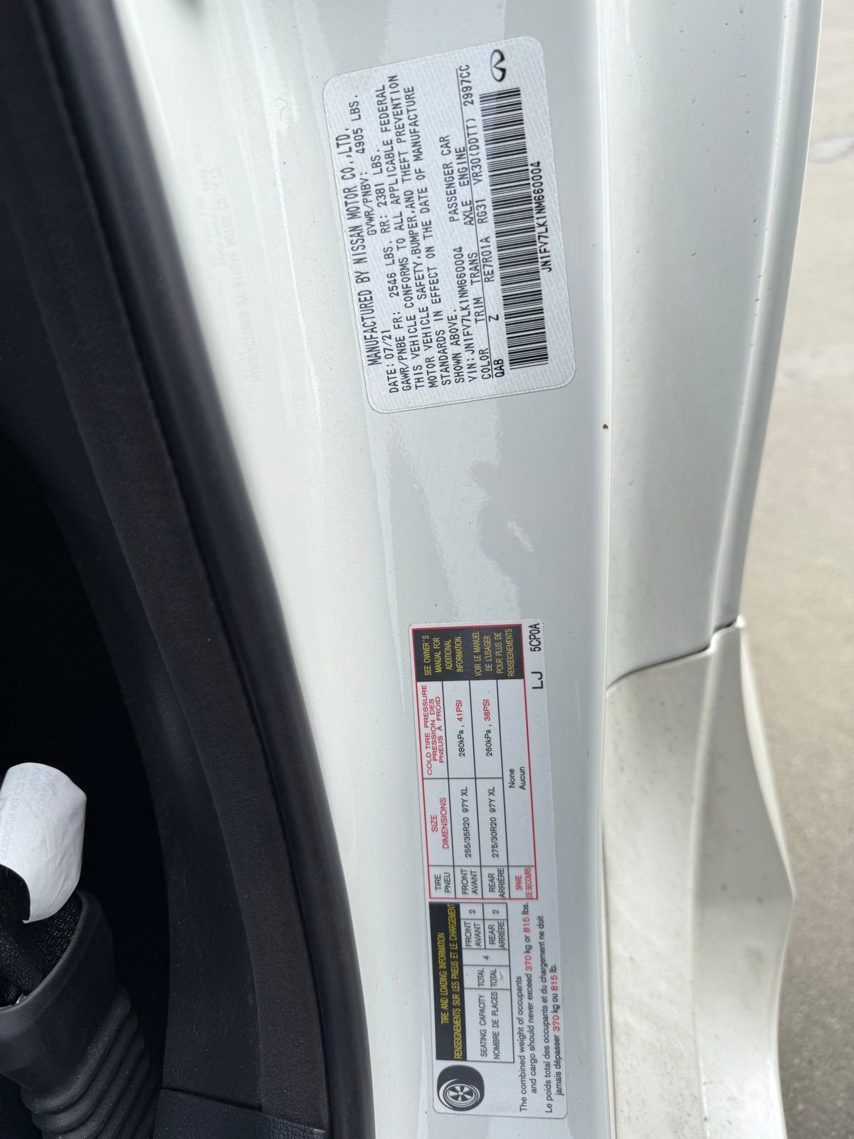 Used 2022 INFINITI Q60 Red Sport 400 w/ Cargo Package image 9