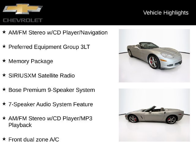 Used 2012 Chevrolet Corvette Convertible w/ 3LT Preferred Equipment Group RWD image 5
